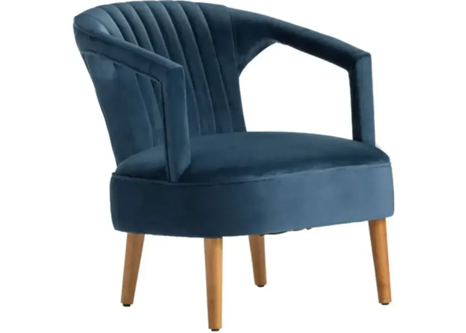 Crestview Collection Pearson Blue/Brown Accent Chair