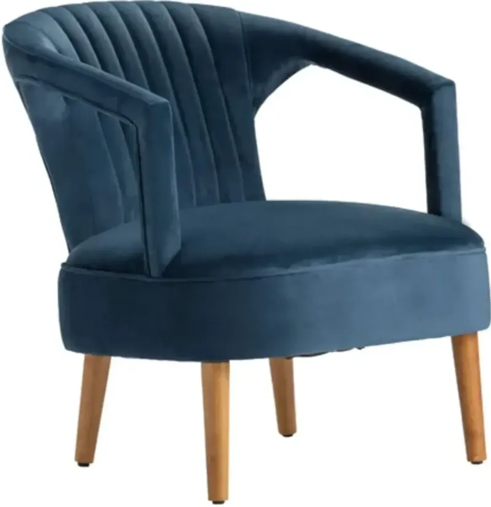 Crestview Collection Pearson Blue/Brown Accent Chair