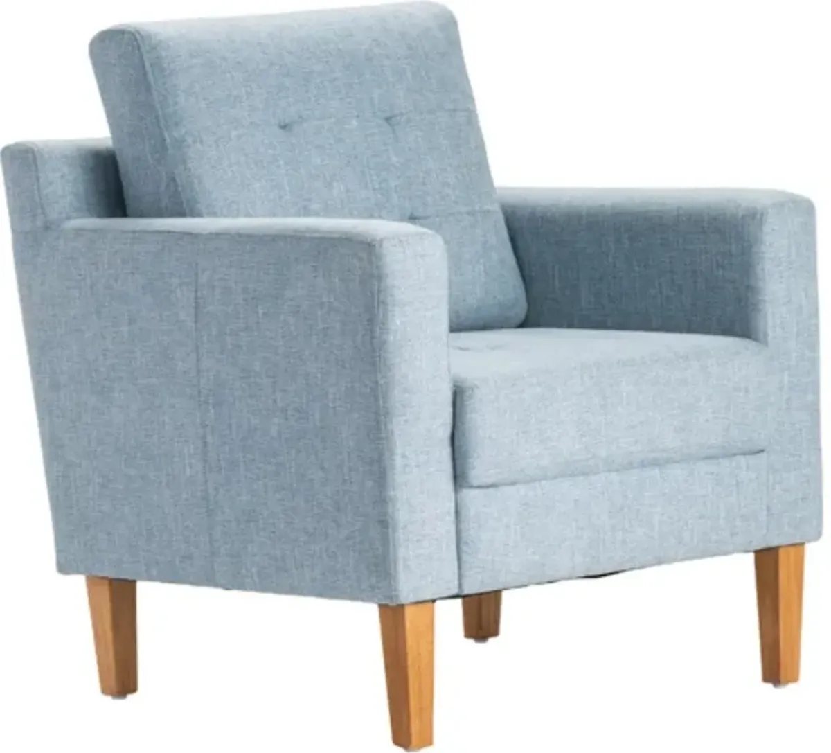 Crestview Collection Decatur Brown/Light Blue Accent Chair