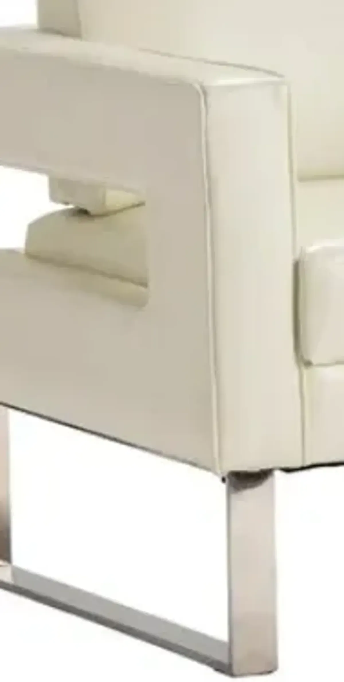 Crestview Collection Brighton White Accent Chair