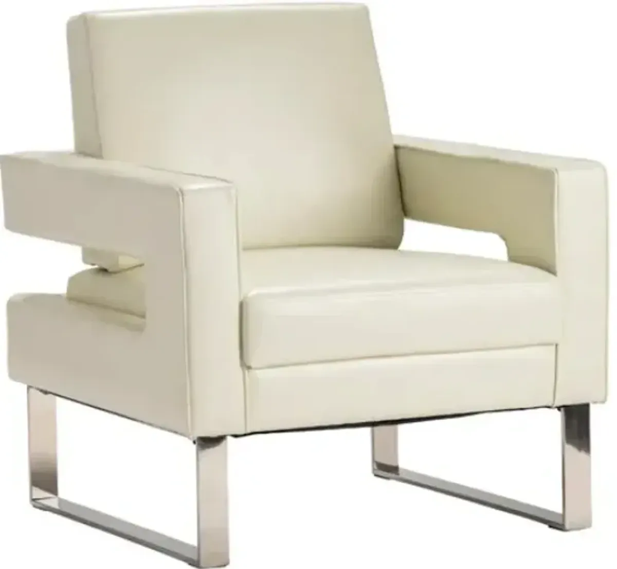 Crestview Collection Brighton White Accent Chair