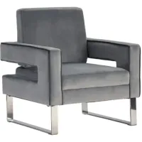Crestview Collection Newcastle Gray Accent Chair