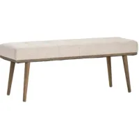 Crestview Collection Conway Beige/Brown Bench