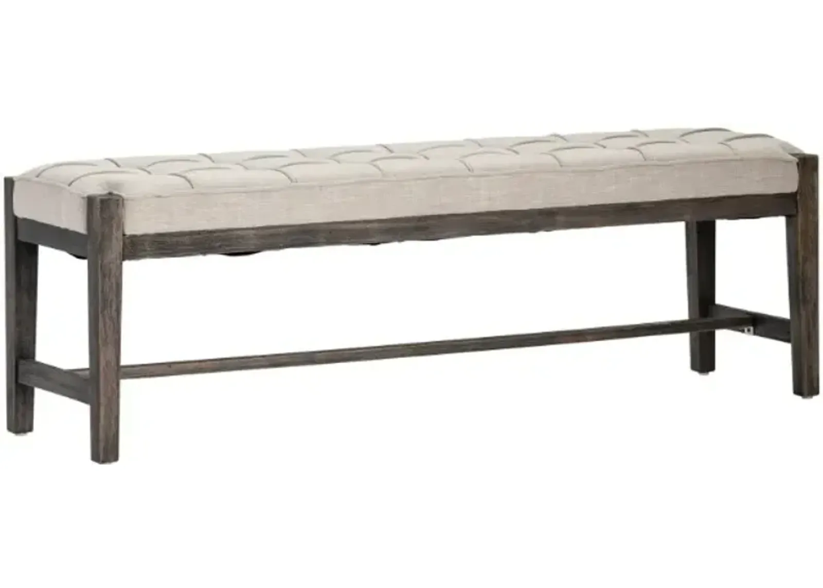 Crestview Collection Dixon Light Gray Bench