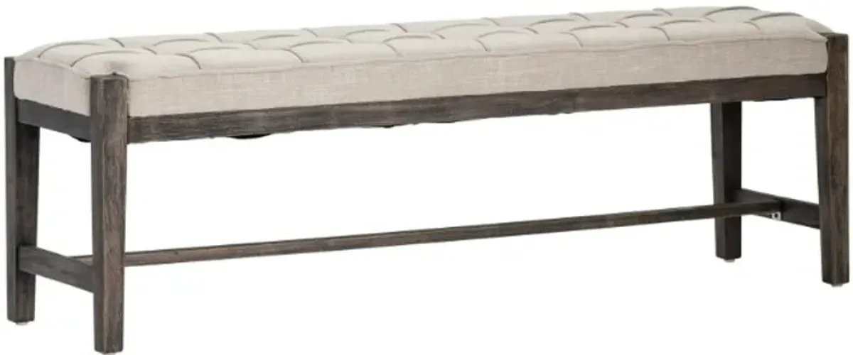 Crestview Collection Dixon Light Gray Bench