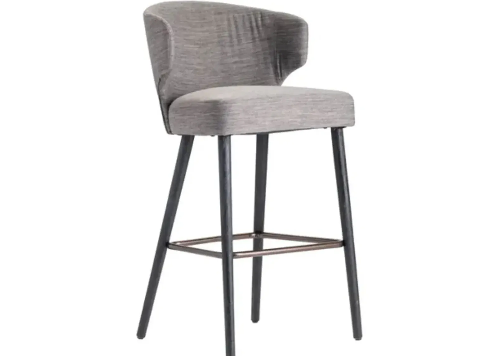 Crestview Collection Webster Iron/Gray Bar Stool