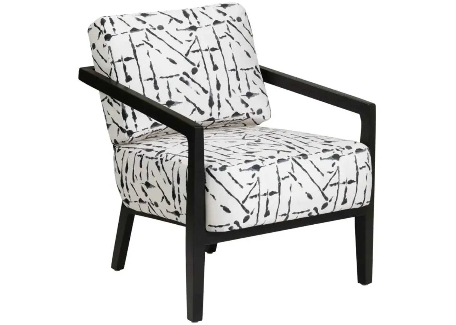 Crestview Collection Rorschach Black/White Accent Chair