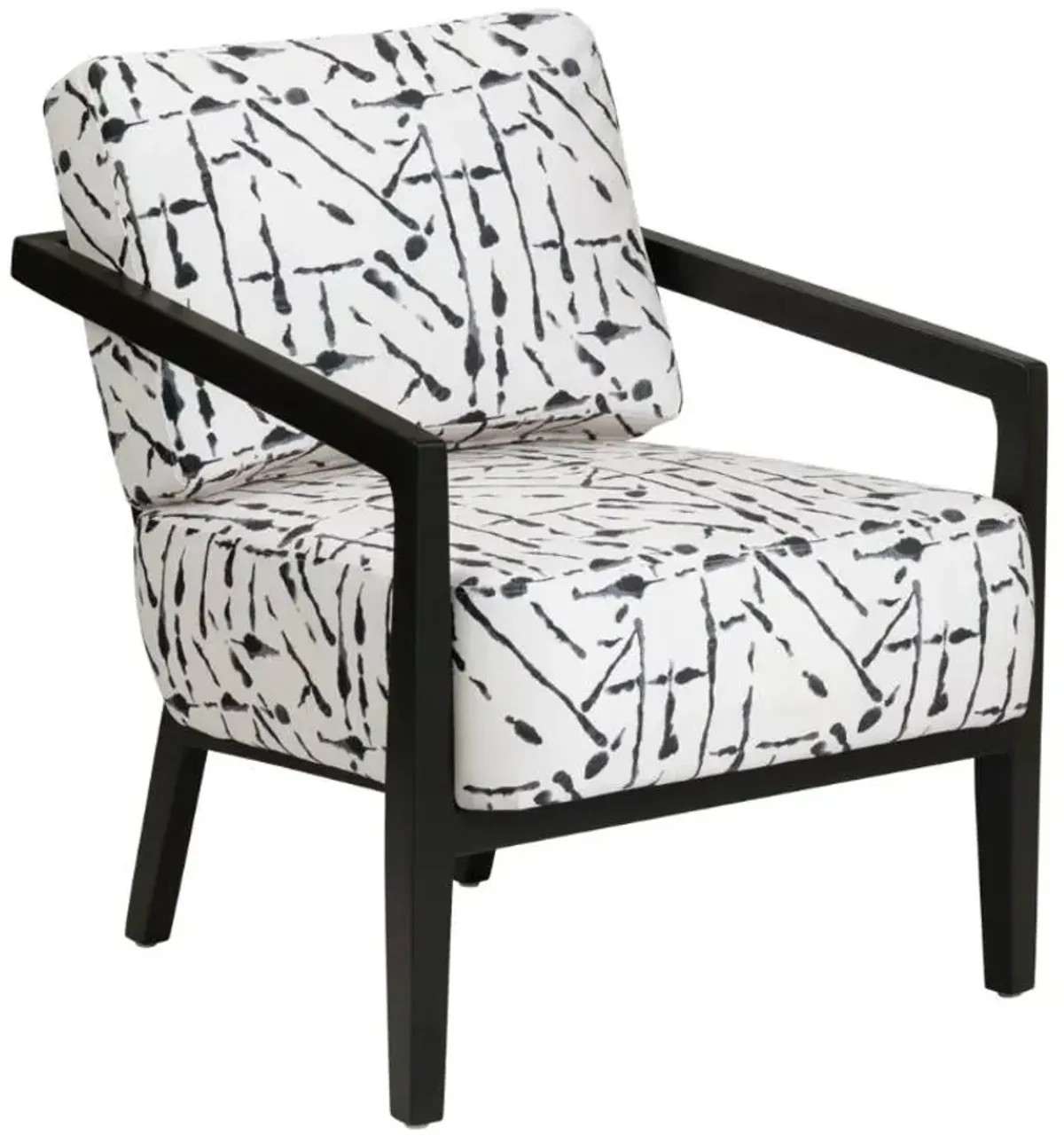 Crestview Collection Rorschach Black/White Accent Chair