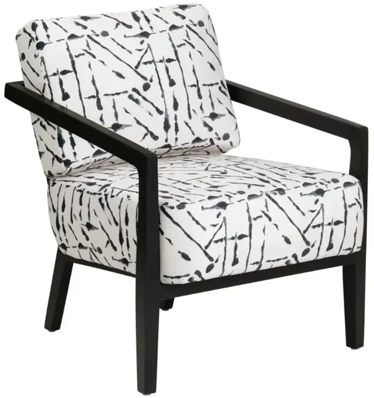 Crestview Collection Rorschach Black/White Accent Chair