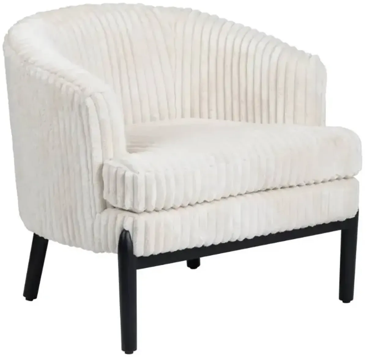 Crestview Collection Mily Black/White Accent Chair