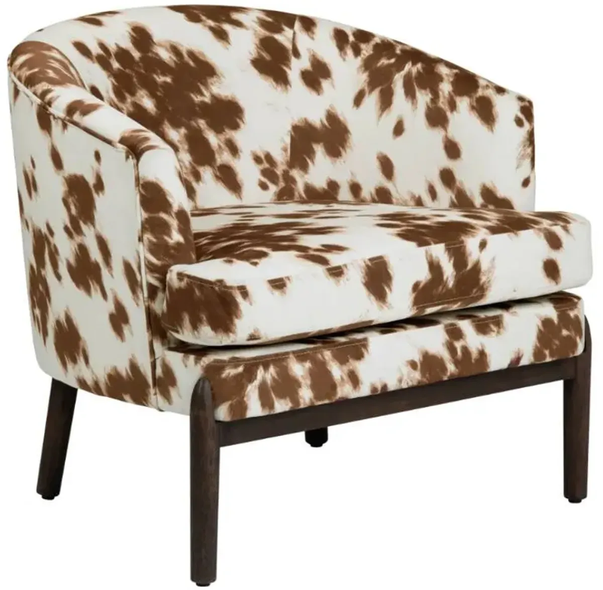 Crestview Collection Chapman Brown/White Accent Chair