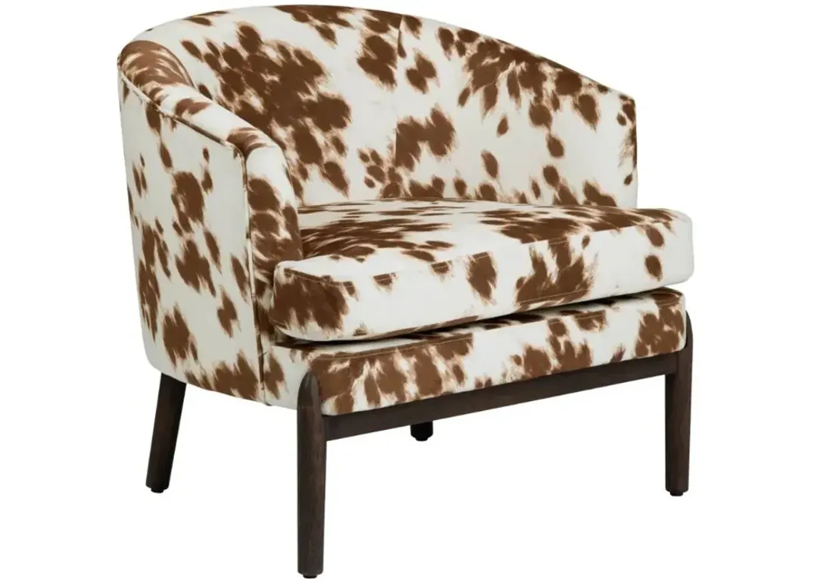 Crestview Collection Chapman Brown/White Accent Chair