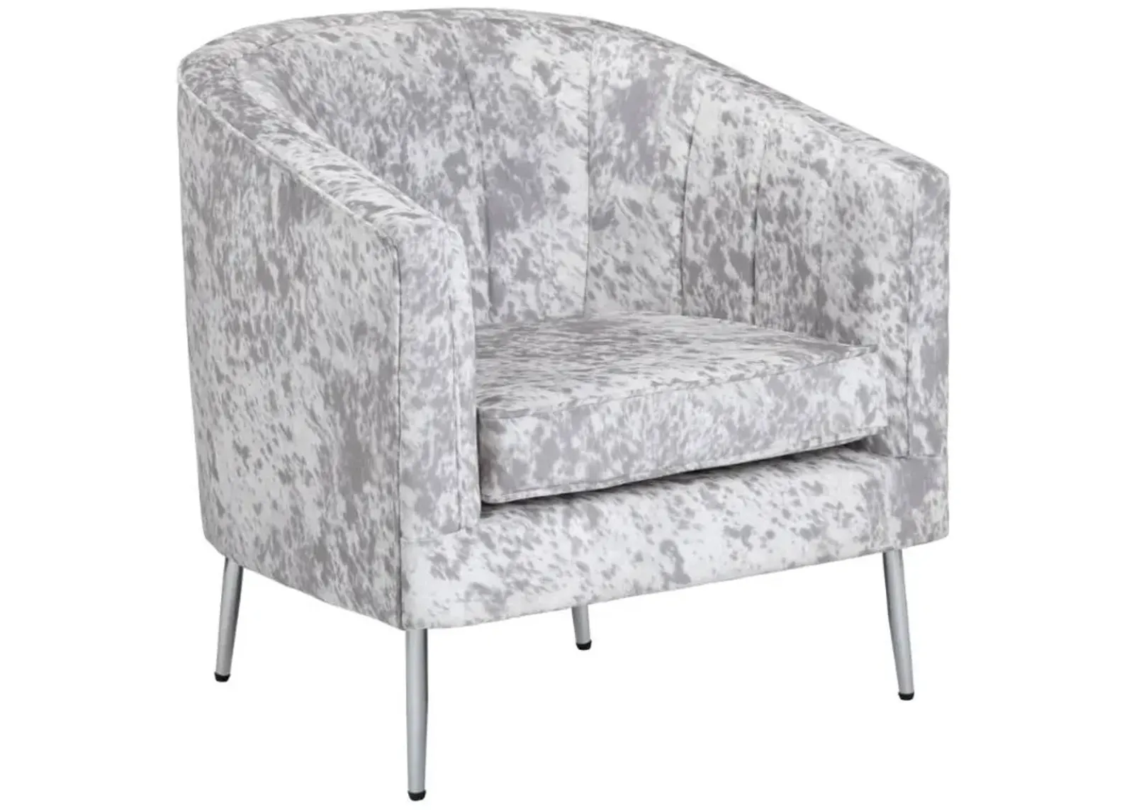 Crestview Collection Alana Gray/White Accent Chair