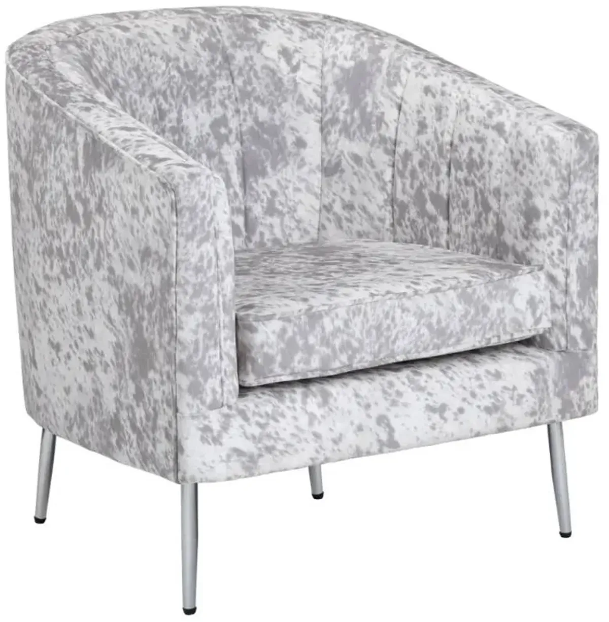 Crestview Collection Alana Gray/White Accent Chair