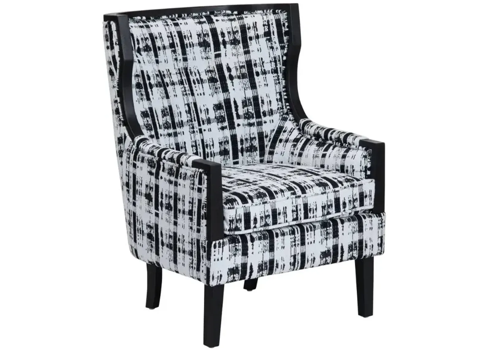 Crestview Collection Kimble Black/White Accent Chair