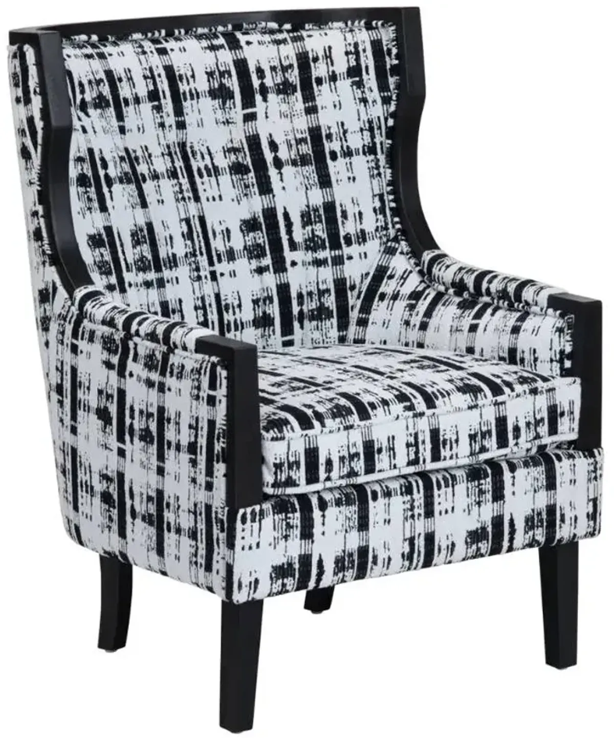 Crestview Collection Kimble Black/White Accent Chair