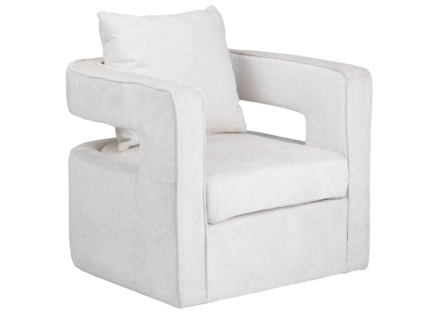 Crestview Collection Banks White Accent Chair