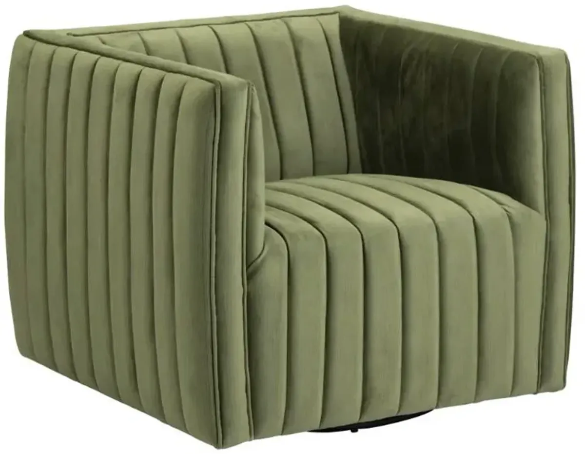 Crestview Collection Draper Green Accent Chair