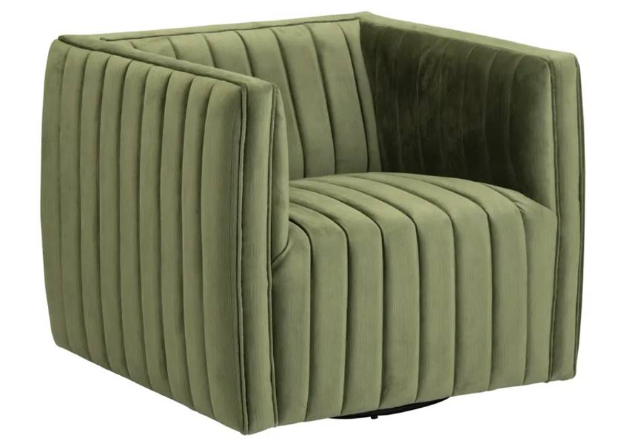 Crestview Collection Draper Green Accent Chair