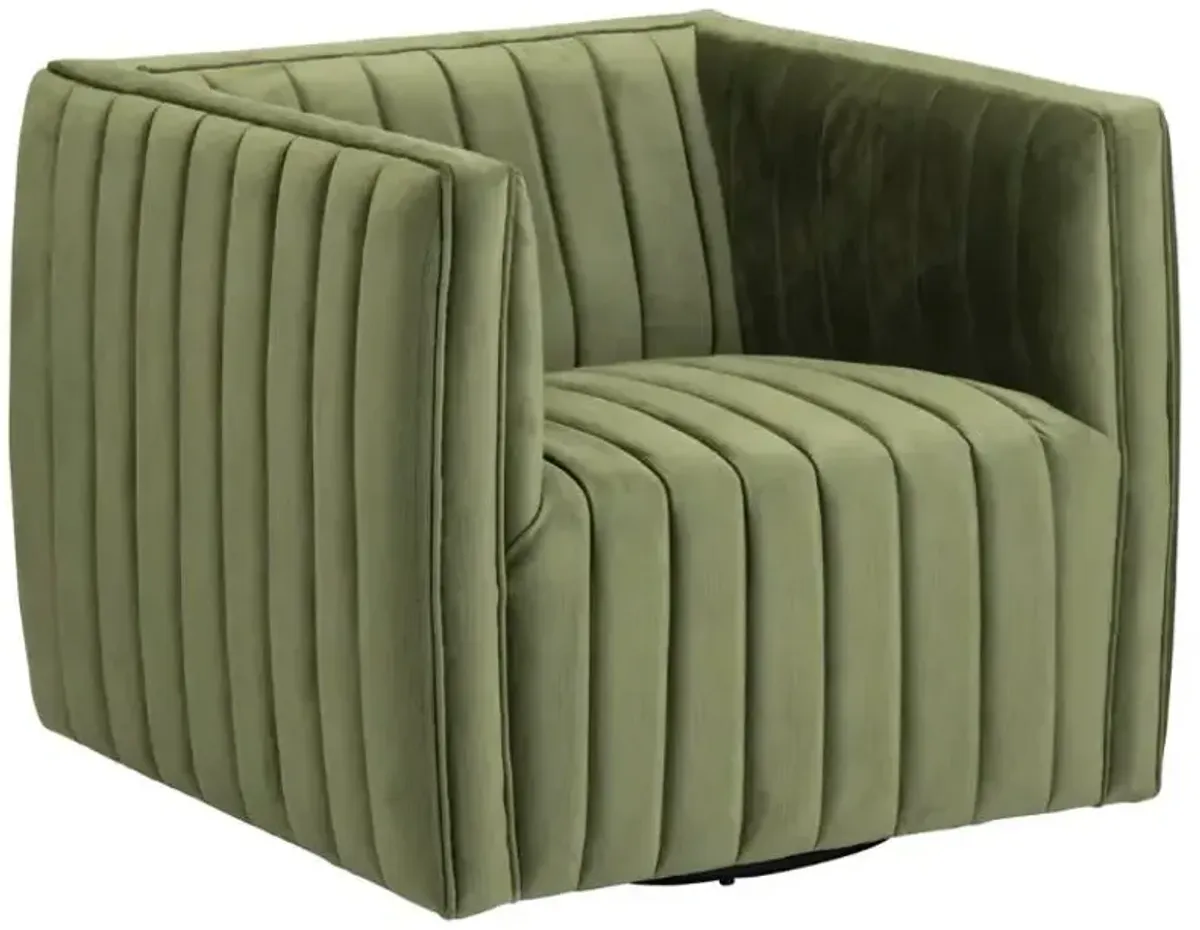 Crestview Collection Draper Green Accent Chair