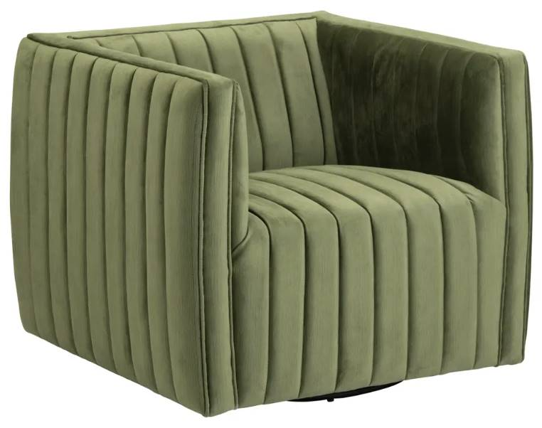 Crestview Collection Draper Green Accent Chair