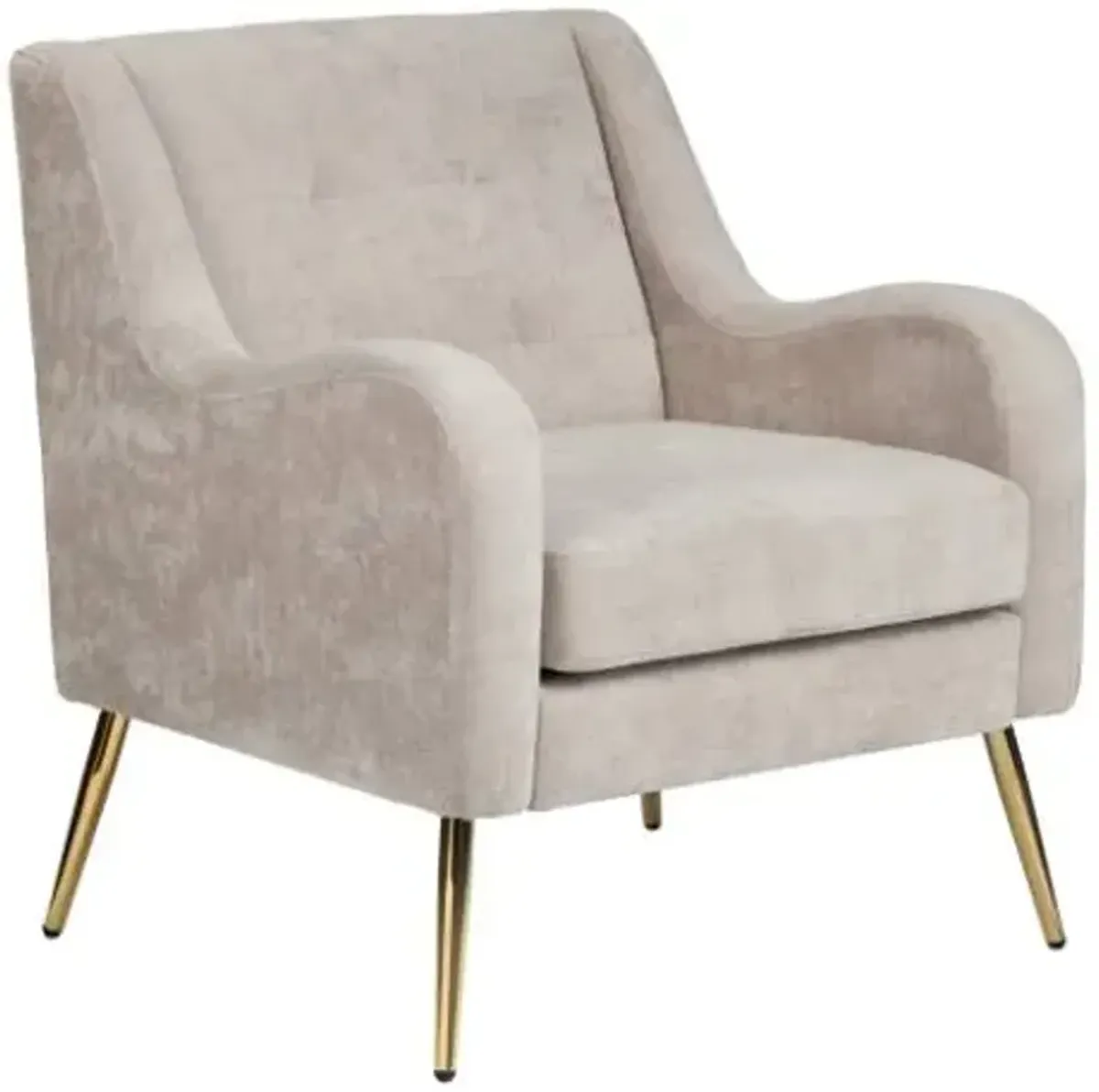 Crestview Collection Lanna Gold/White Accent Chair