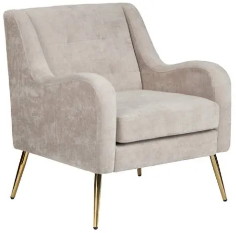 Crestview Collection Lanna Gold/White Accent Chair