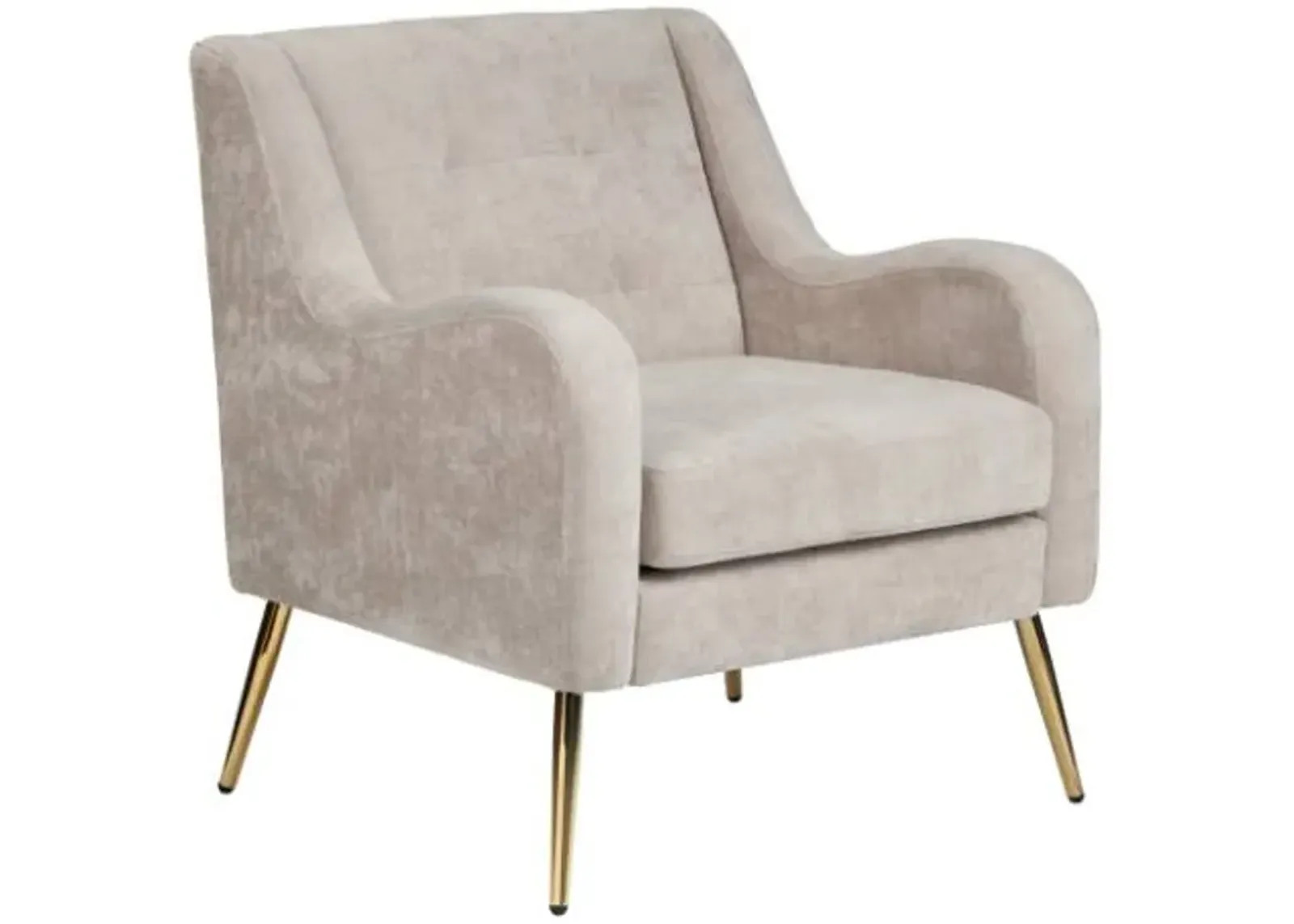 Crestview Collection Lanna Gold/White Accent Chair