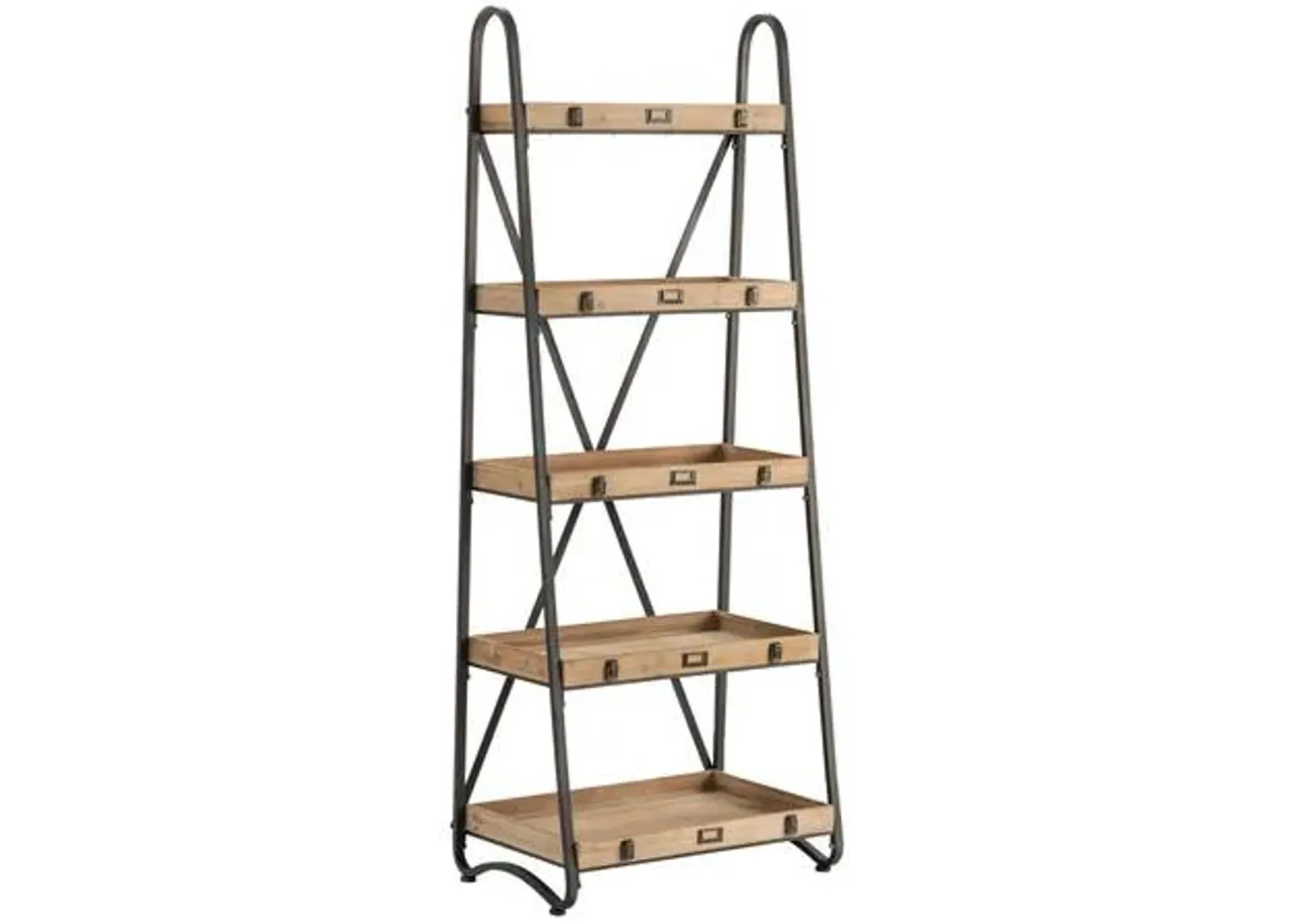 Crestview Collection Voyager Brown Etagere