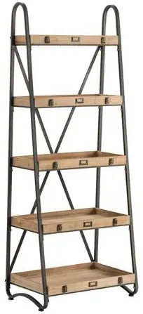 Crestview Collection Voyager Brown Etagere