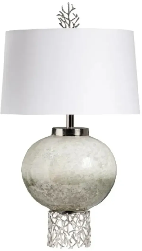 Crestview Collection Coral Silver Table Lamp