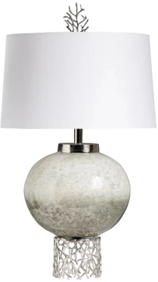 Crestview Collection Coral Silver Table Lamp