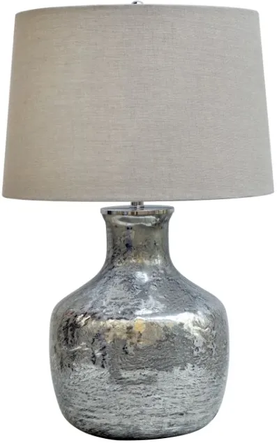 Crestview Collection Blair Beige/Silver Table Lamp