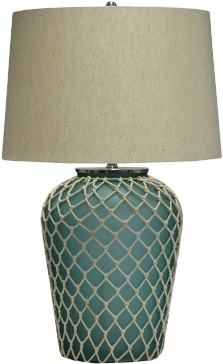Crestview Collection Frazier Beige/Green Table Lamp