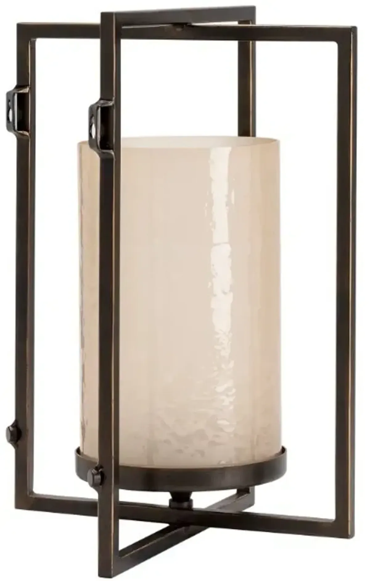 Crestview Collection Danson Dark Bronze Caged Hanging Candle Holder