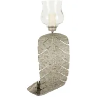 Crestview Collection Palmetto Palm Leaf Silver Large Wall Sconce