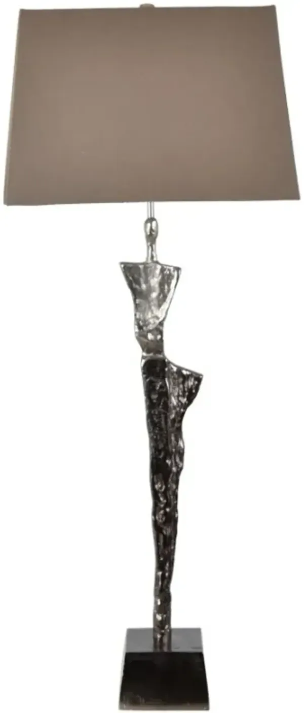 Crestview Collection Giacometti Beige/Black Sculptural Buffet Lamp