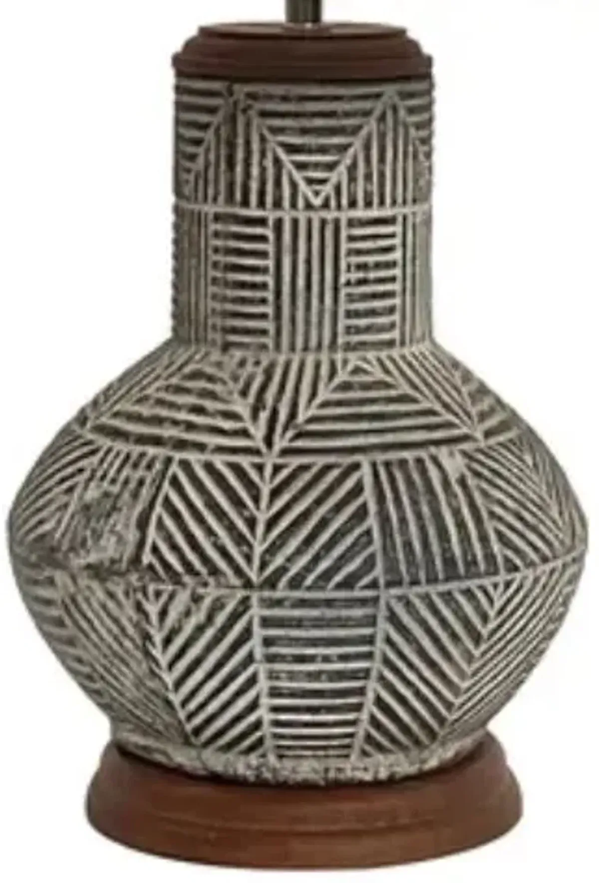 Crestview Collection Monterey Beige/Dark Brown Table Lamp