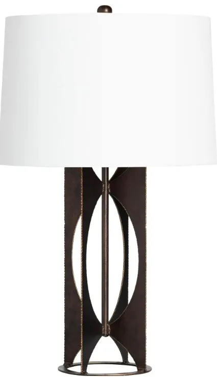 Crestview Collection Balboa Brown/White Table Lamp 