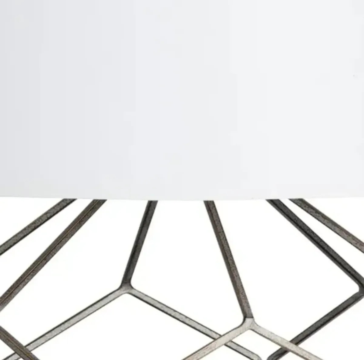 Crestview Collection Kingsbury Bronze/White Table Lamp 