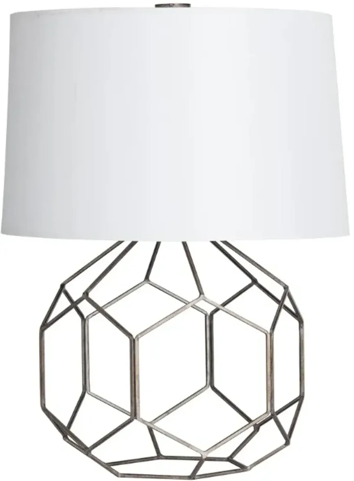 Crestview Collection Kingsbury Bronze/White Table Lamp 