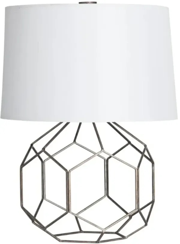 Crestview Collection Kingsbury Bronze/White Table Lamp 