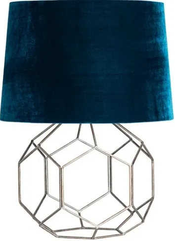 Crestview Collection Kingsbury Blue/Bronze Table Lamp 