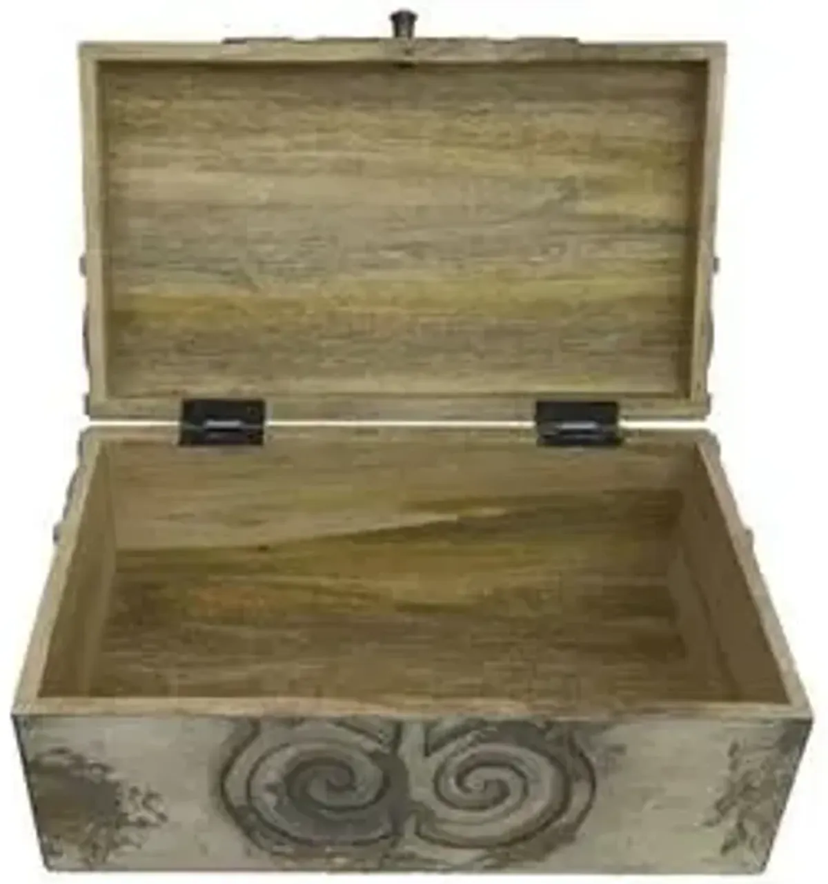 Crestview Collection Cleary Antique Gray Box