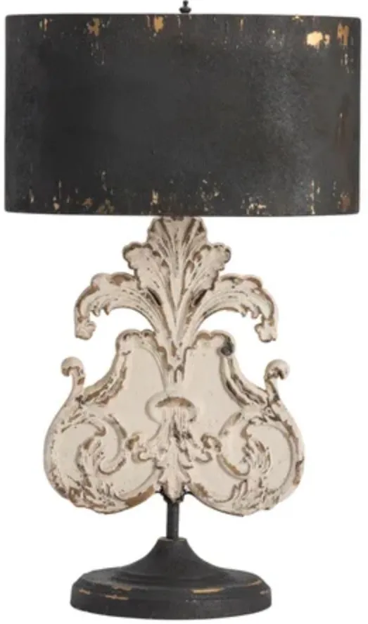 Crestview Collection De'posh Beige/Black Table Lamp