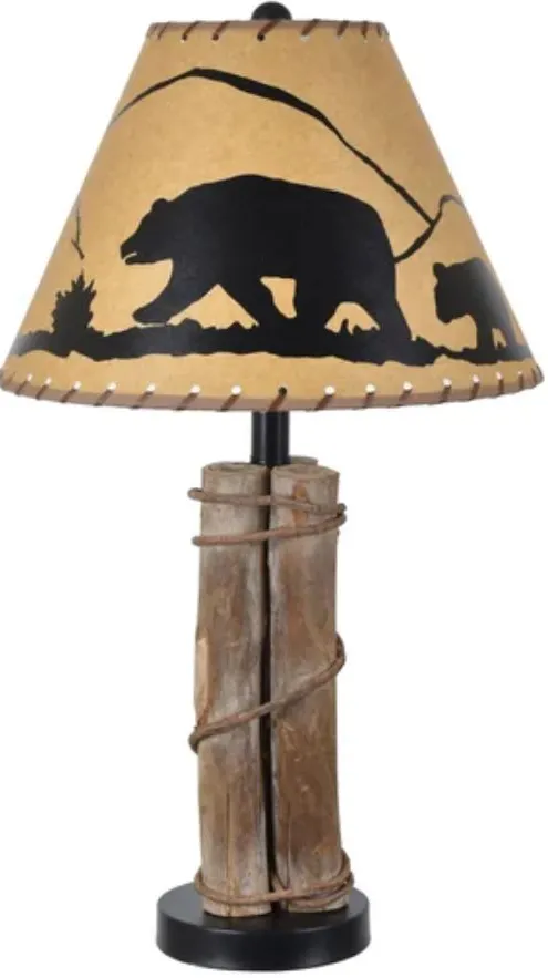 Crestview Collection Bear Walk Black/Brown Table Lamp