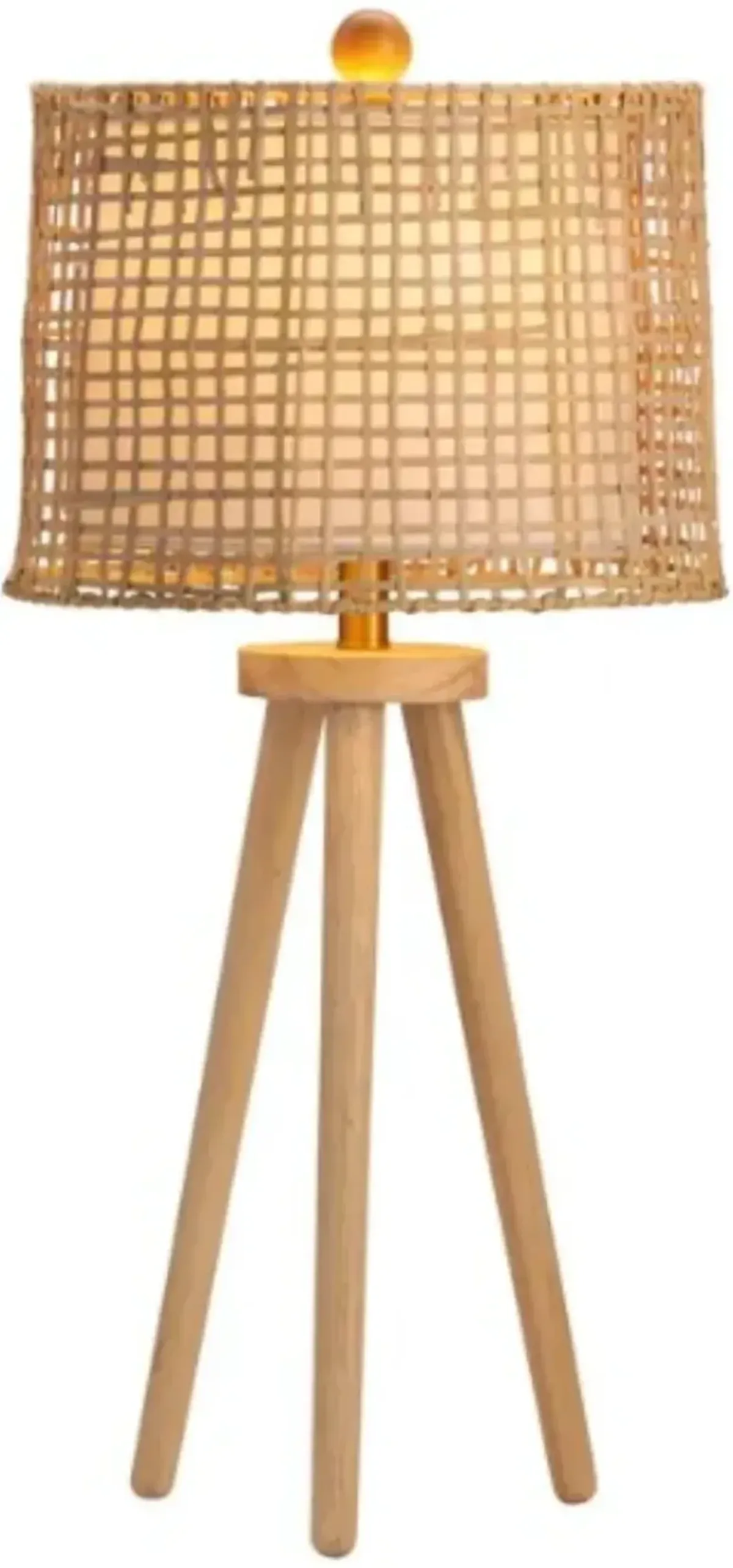 Crestview Collection Winslow Natural Tripod Table Lamp