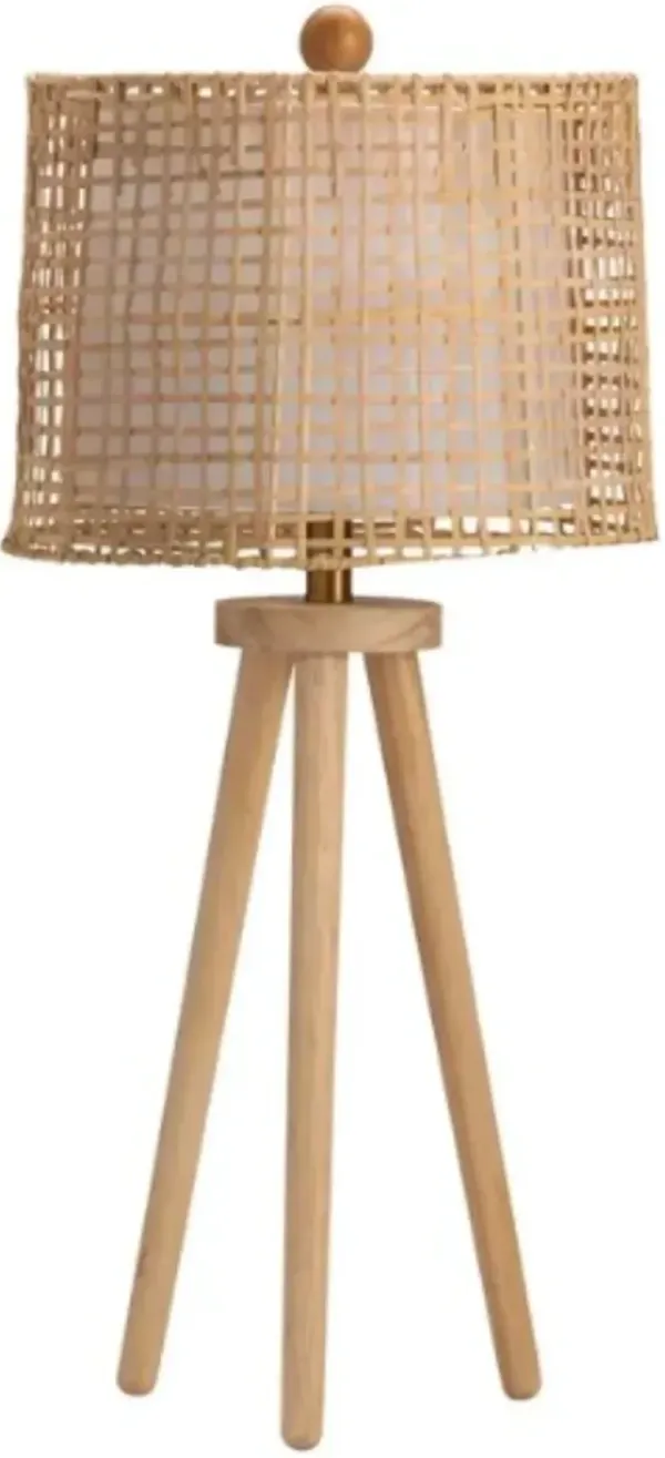 Crestview Collection Winslow Natural Tripod Table Lamp