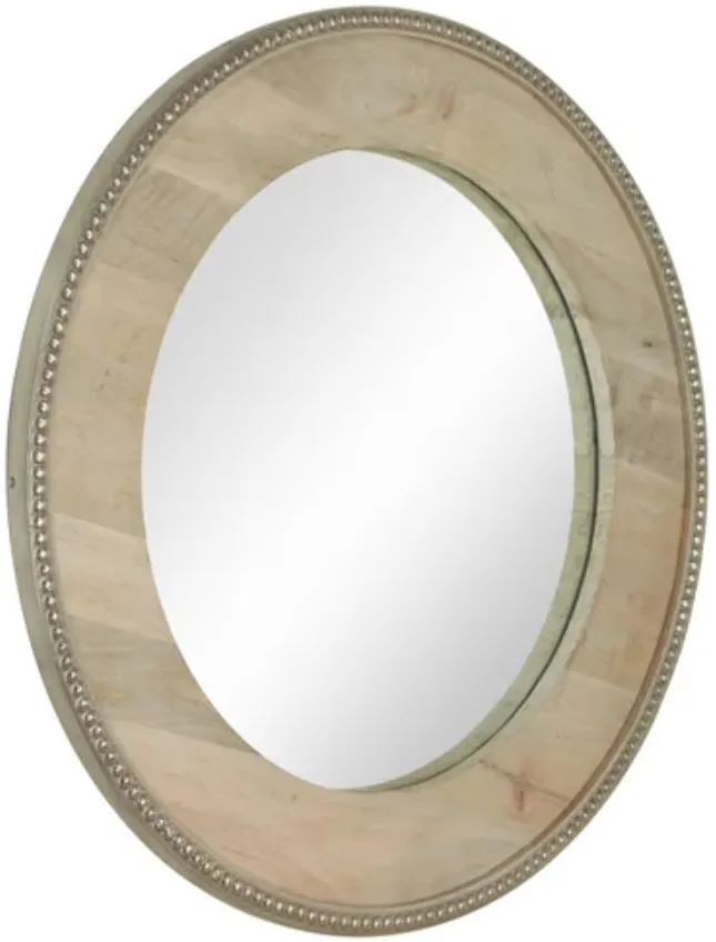 Crestview Collection Lana Beige Wall Mirror
