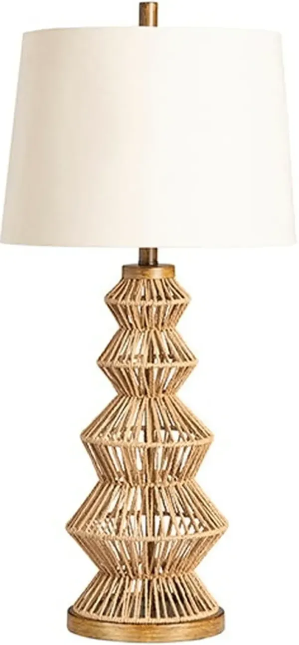 Crestview Collection Adler Natural Hemp/Brown Table Lamp